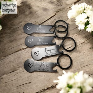 Einkaufswagenlöser Metall + Flaschenöffner Gravur Einkaufswagenchip Oma Schlüsselanhänger Geschenkidee Erzieher personalisierter Anhänger