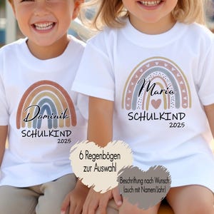T-Shirt „Endlich Schulkind 2025“ Mit Rakete & Sternen – Cooles Einschulungs-Shirt Für Jungen In Grün