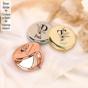 Klappspiegel Doppelseitig – 1x/3x Vergrößerung, 7 Cm, Metall, Perfekt Für Handtasche
