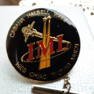 Rares ! 1994 - Navette spatiale de la Nasa - Cabana Halsell Walz Hieb Chiao Thomas Mukai - Épinglette !