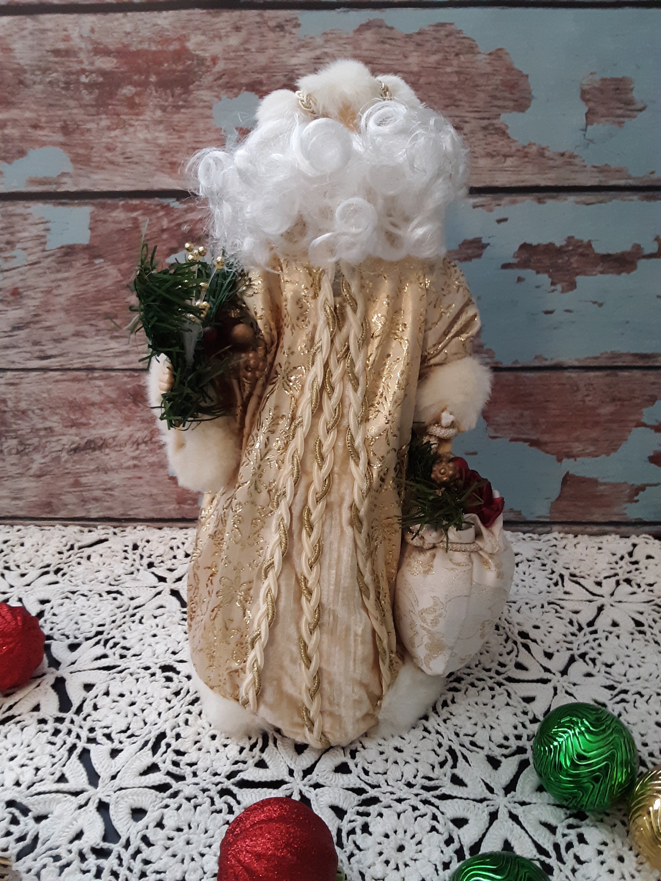 Vintage 13 Santa Claus Tree Topper / Christmas Ornament Etsy