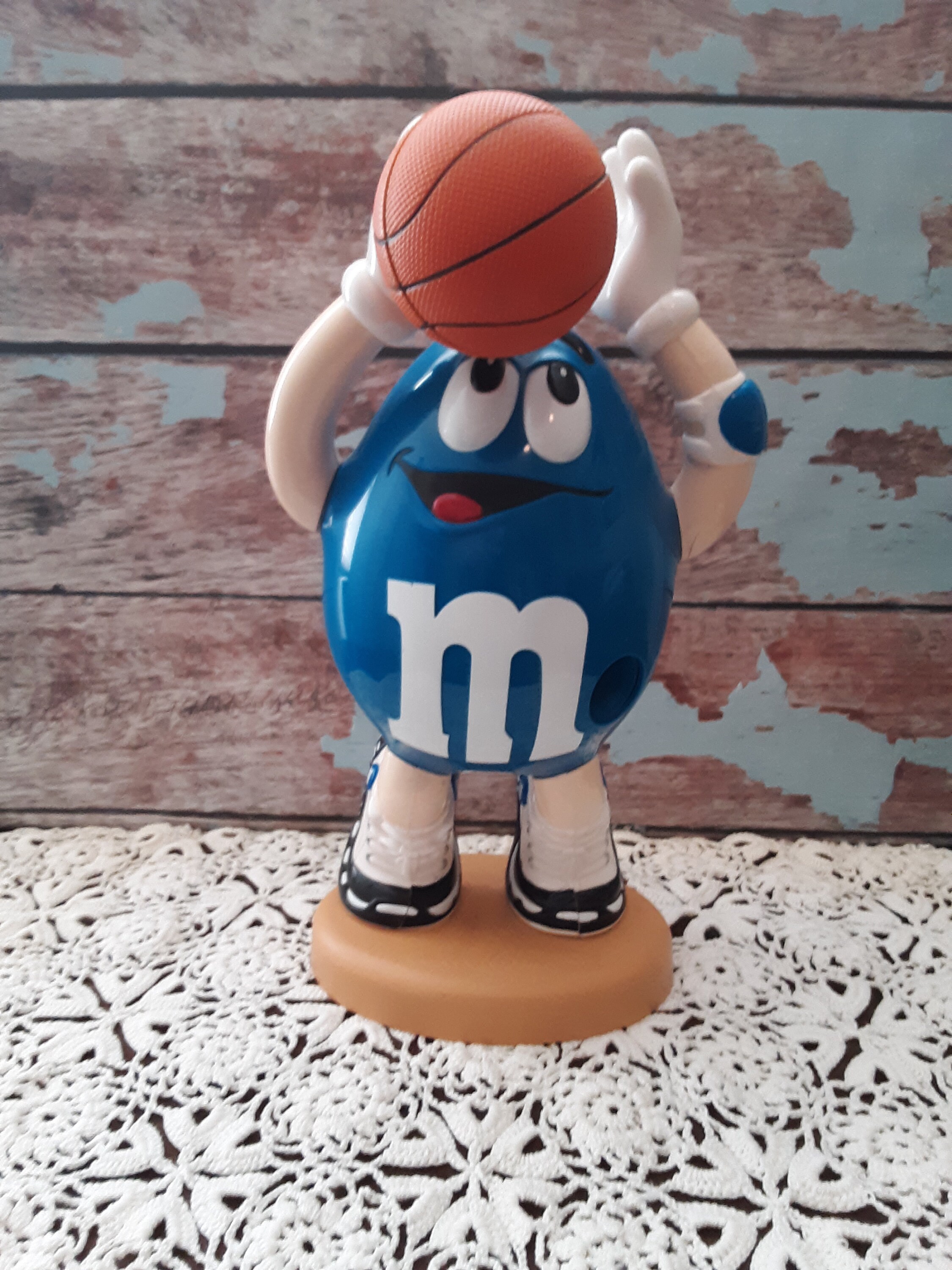1990's Large Blue M&M Basketball Candy Dispenser Etsy