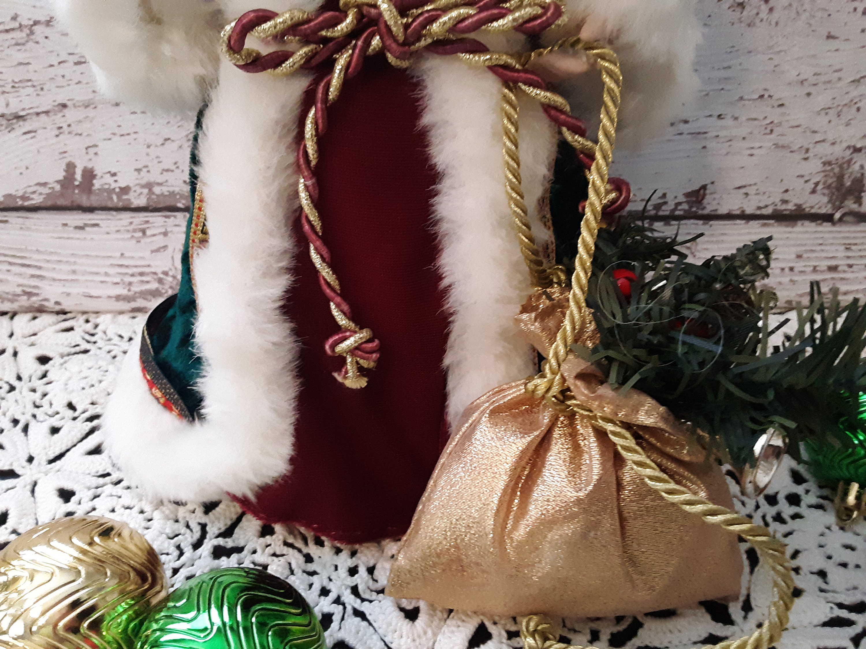 Vintage 12 Santa Claus Tree Topper / Ornament Etsy