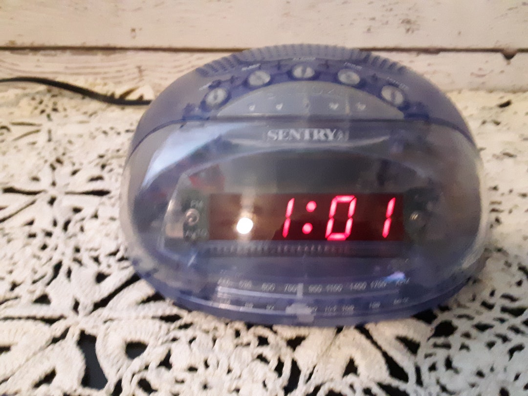 Sentry Clear AM/FM Alarm Clock Radio Etsy