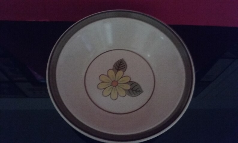Made in Japan 1455 1960/'S Stoneware By Mikasa Hallkraft Lazy Daisies 9 Bowl
