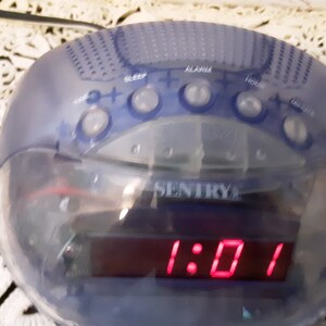 Sentry Clear AM/FM Alarm Clock Radio - Etsy