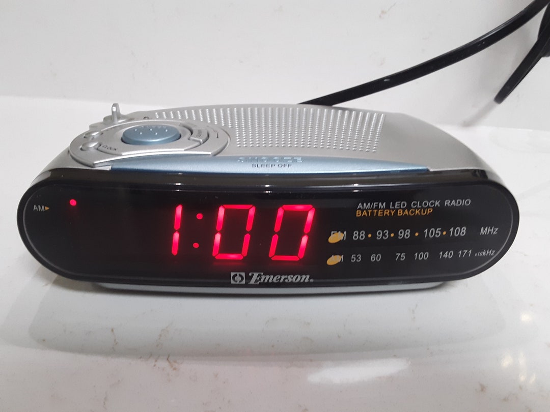 Vintage Emerson AM/FM Alarm Clock Radio CK5029 Etsy