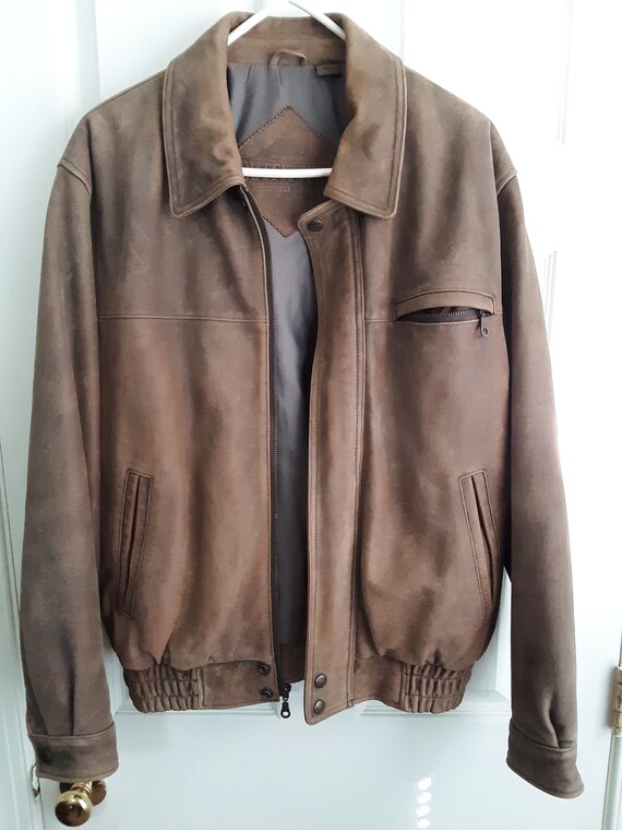 roundtree & yorke leather jacket