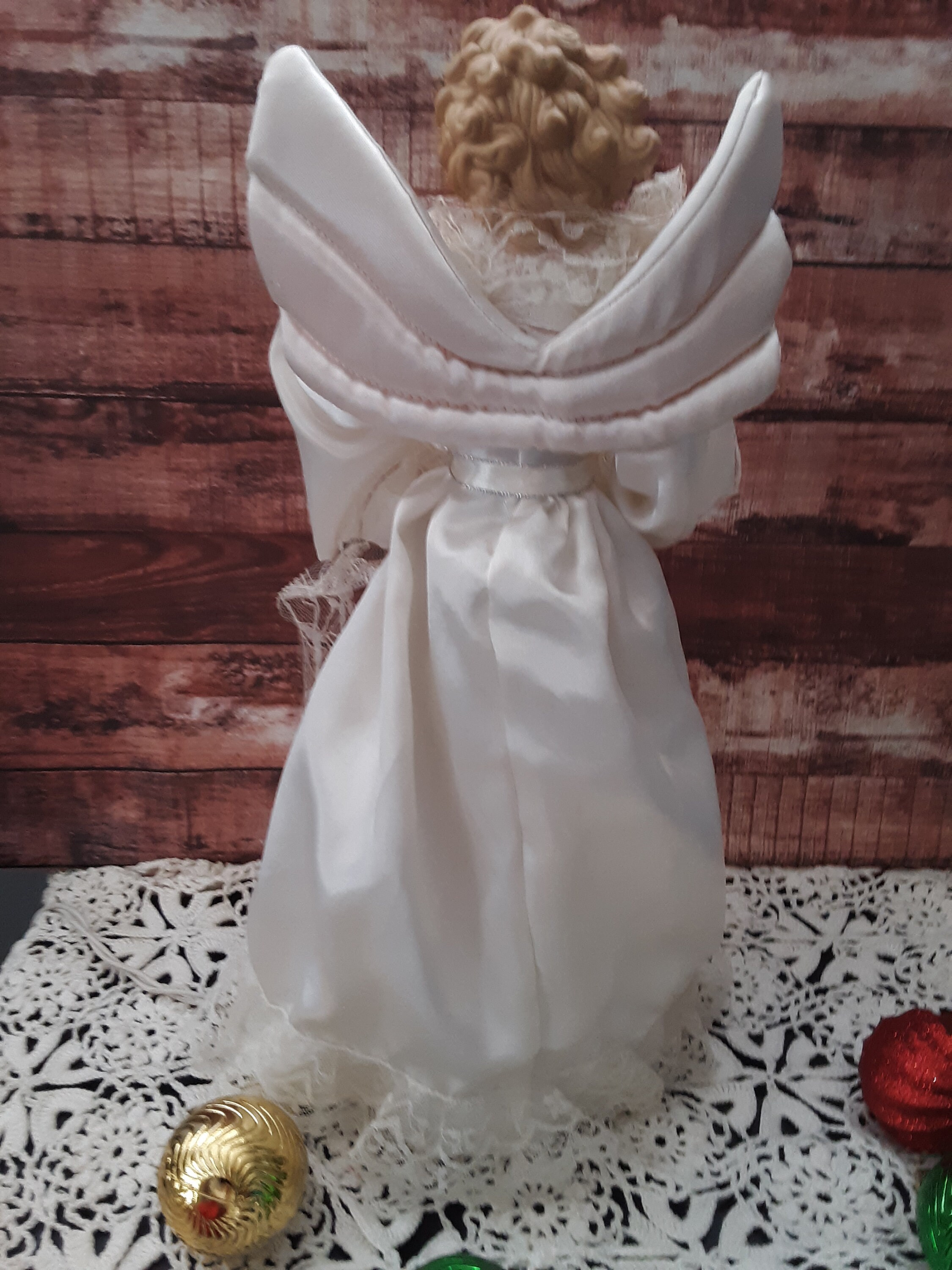 Vintage 15 Lighted Angel Tree Topper Christmas Etsy