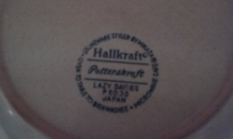 Made in Japan 1455 1960/'S Stoneware By Mikasa Hallkraft Lazy Daisies 9 Bowl