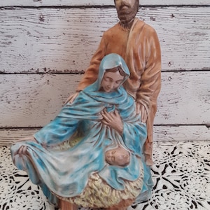 Vintage 1970's Ceramic - Holy Family Nativity Figurine
