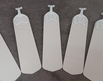 5 - Vintage 24 "Weiße Innendeckenfanblätter - Ersatz