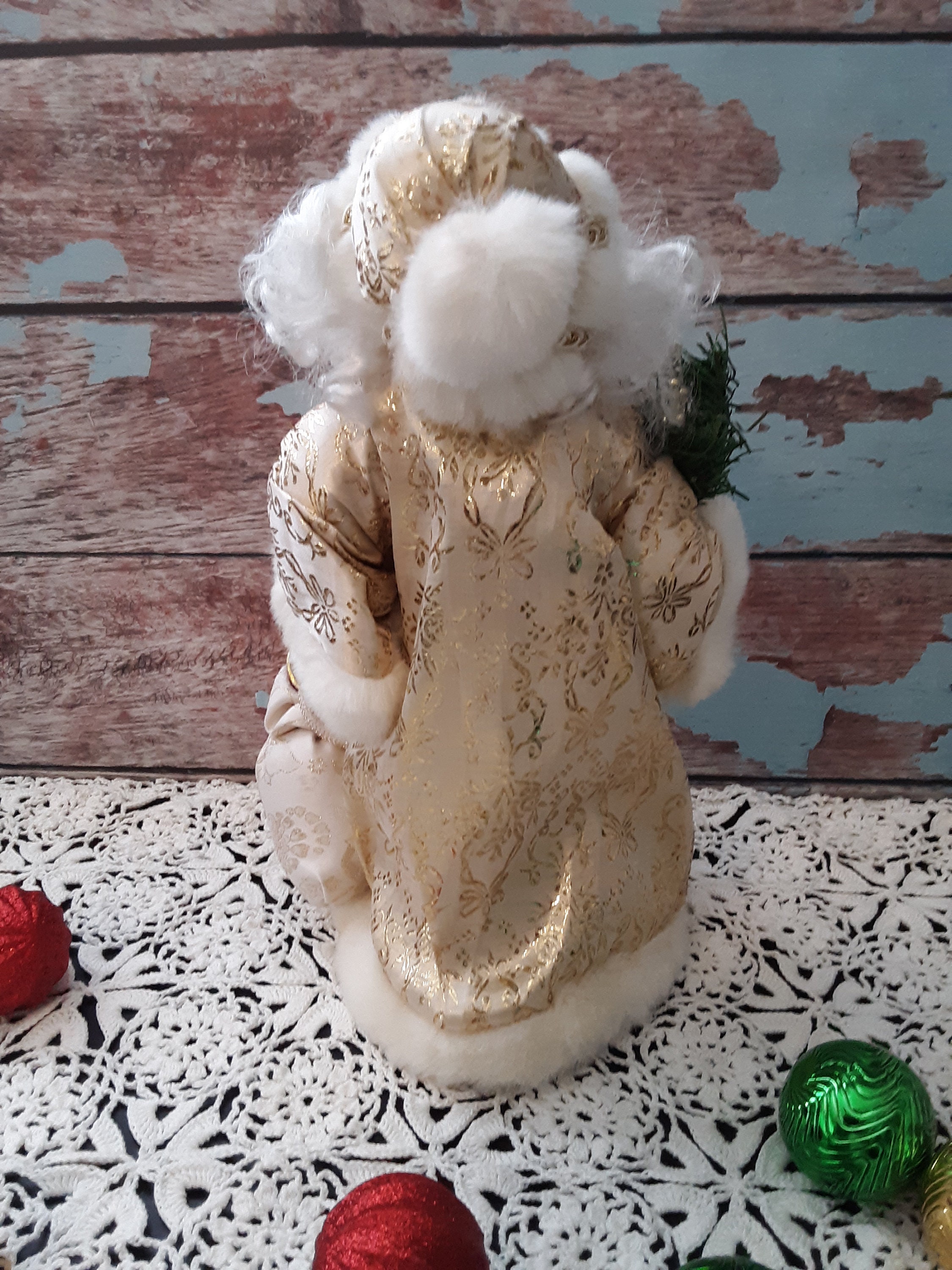 Vintage 13 Santa Claus Tree Topper / Christmas Ornament Etsy