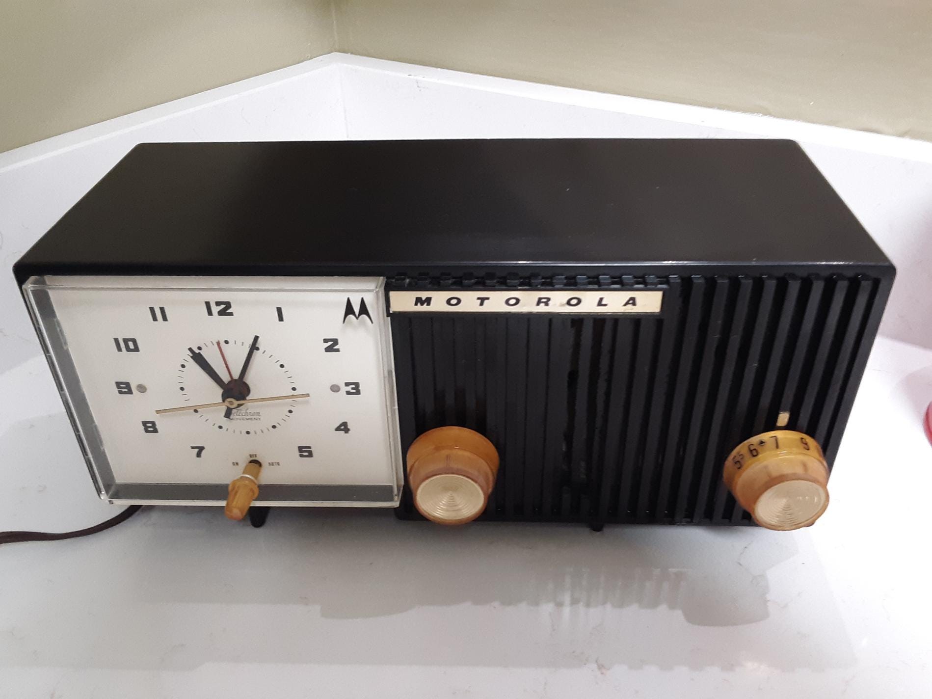 Motorola Vintage Clock Radio - Etsy
