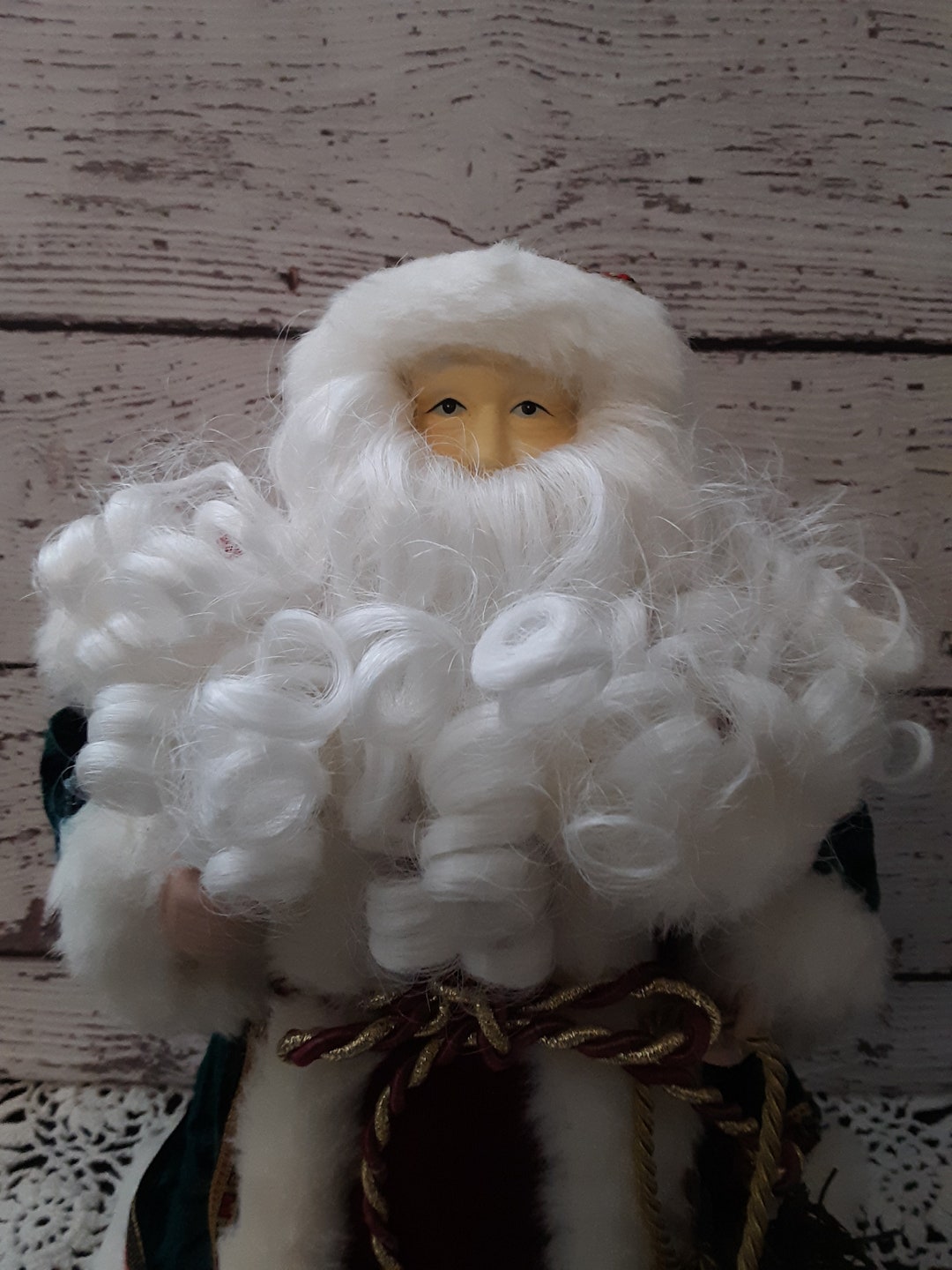 Vintage 12 Santa Claus Tree Topper / Ornament Etsy