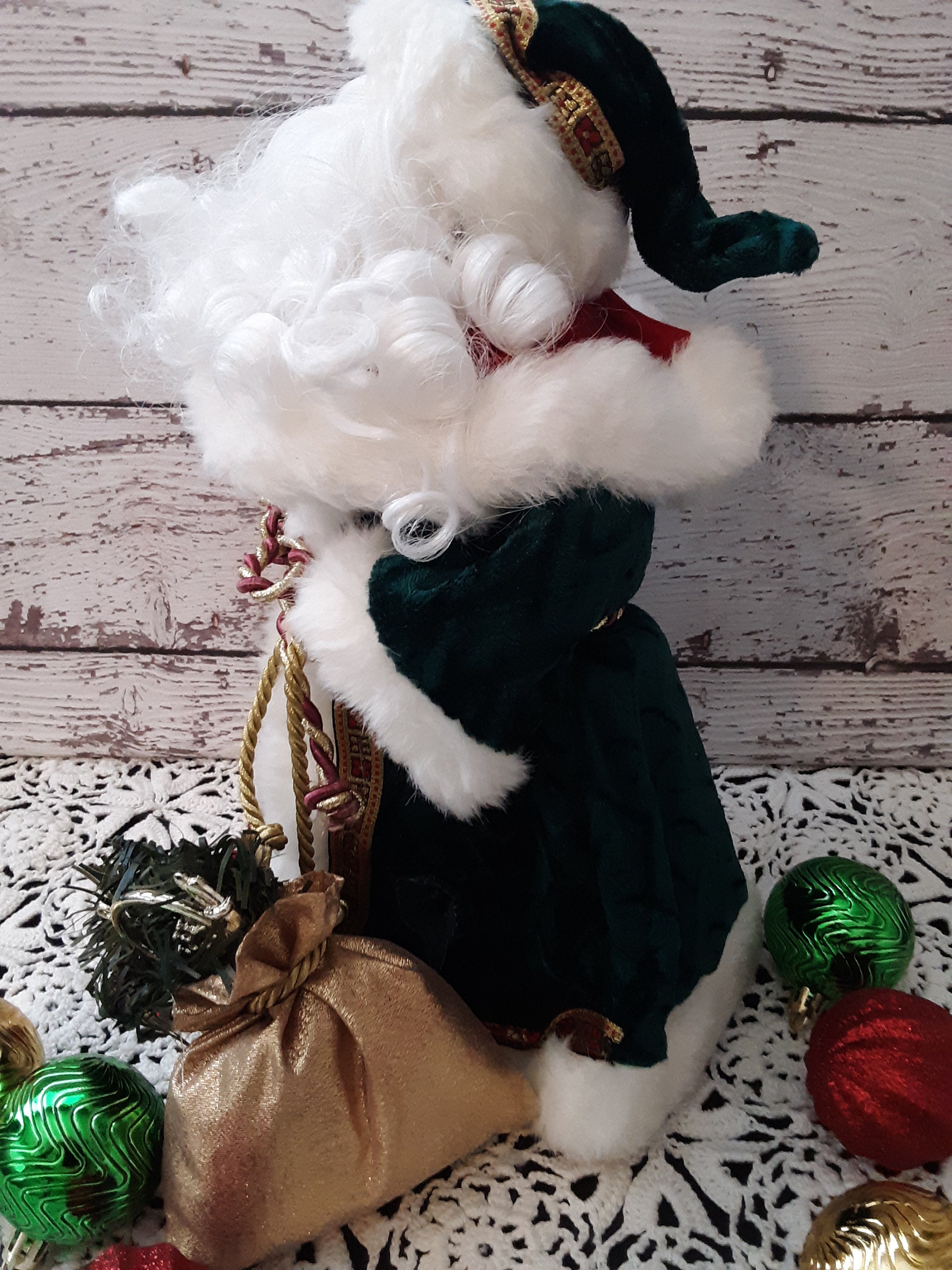 Vintage 12 Santa Claus Tree Topper / Ornament Etsy
