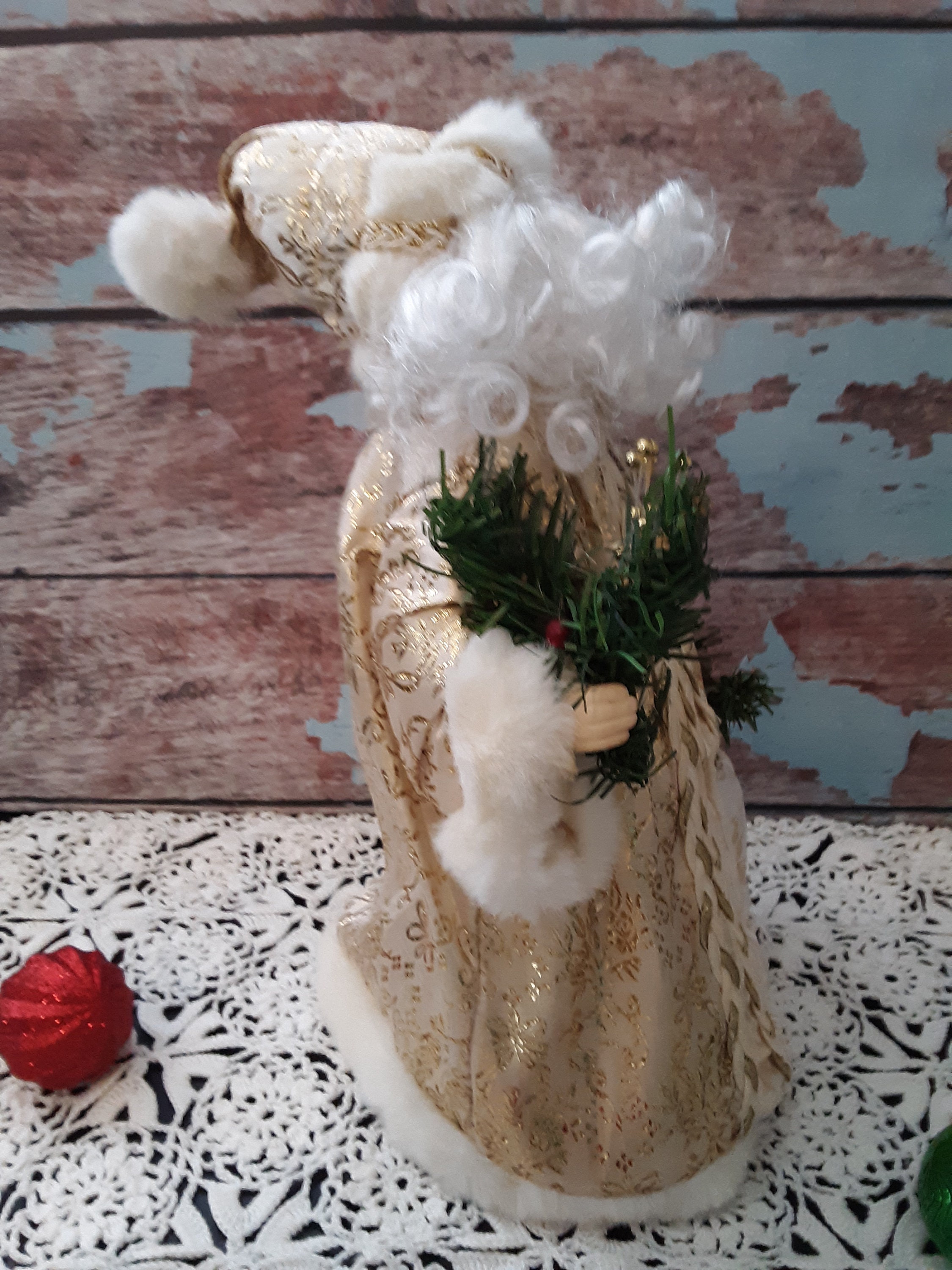 Vintage 13 Santa Claus Tree Topper / Christmas Ornament Etsy