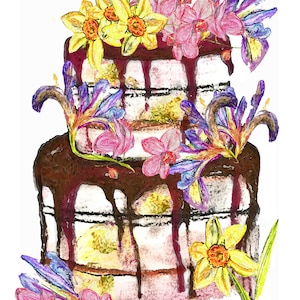 Individuelle Food Illustration: Dessert Rezept, Zutaten, fertiges Food Kreation oder Menuepunkt