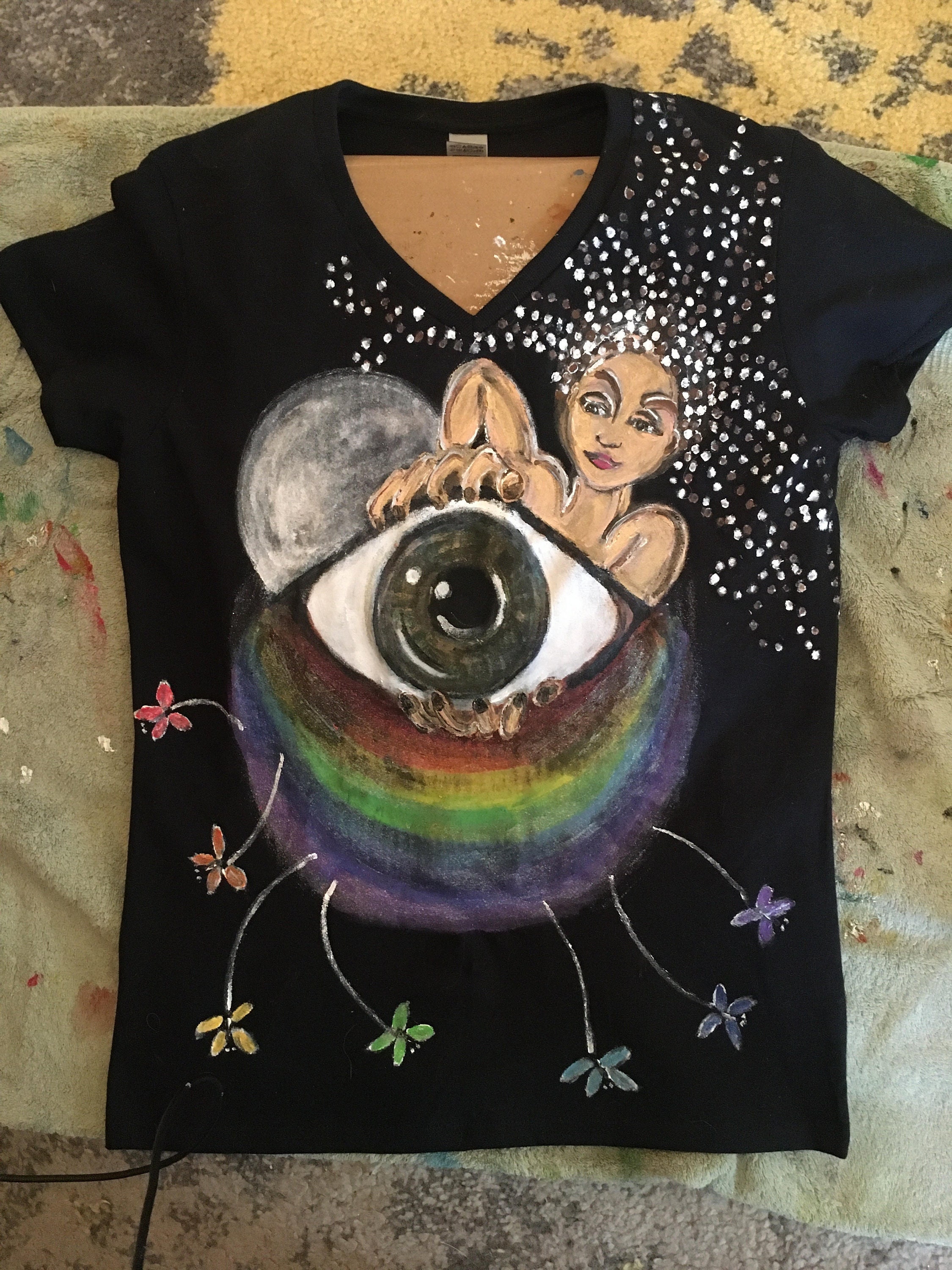 Camisetas pintadas a mano para hombre sale