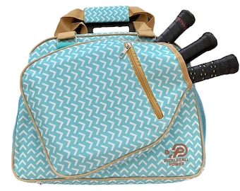 NEW LOW PRICE! Pickleball Bag - "Inspired" - Designer Women's Side-Pocket Dufflebag | Made Exclusively For Pickleball!