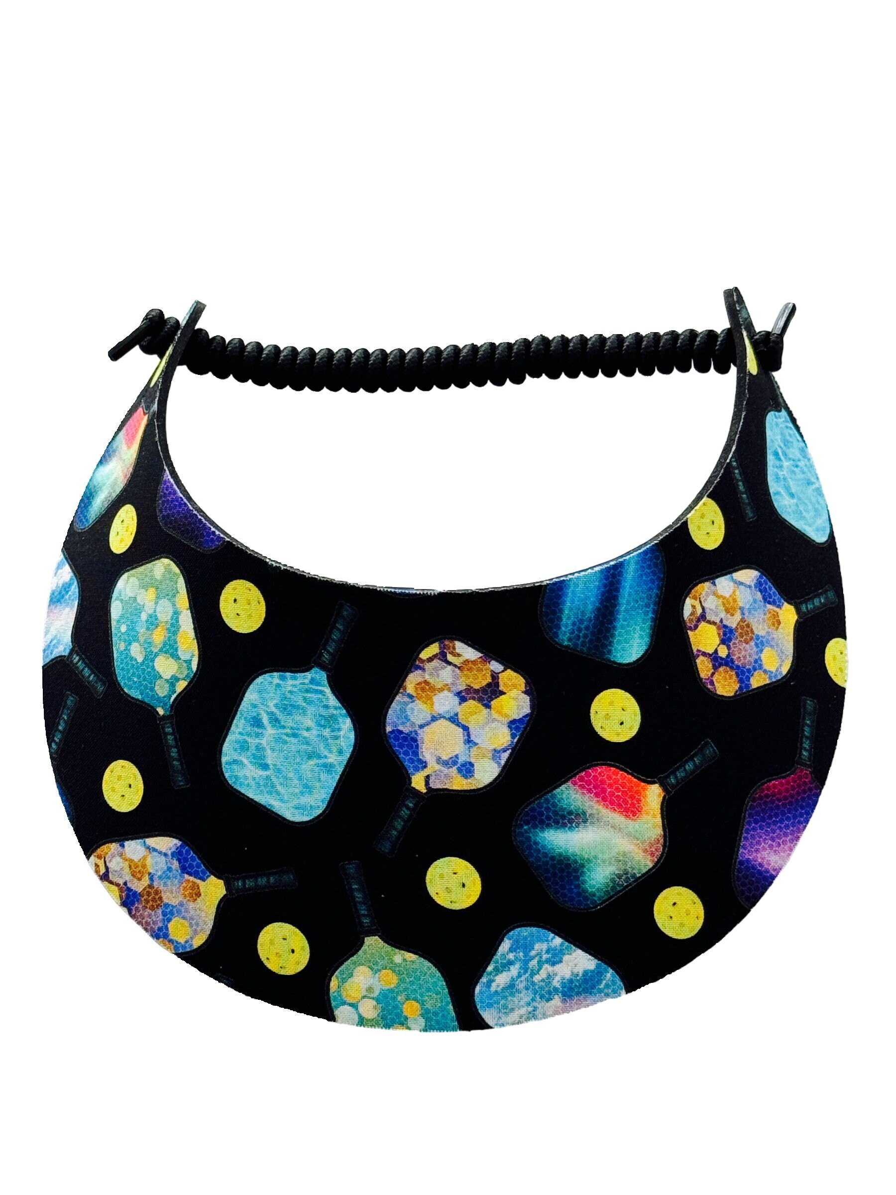 thumbnail image 2 of Pickleball Sun Visor For Women - Sporty Adjustable Foam Visor No Pressure Design In Red Swirls 2 of 10