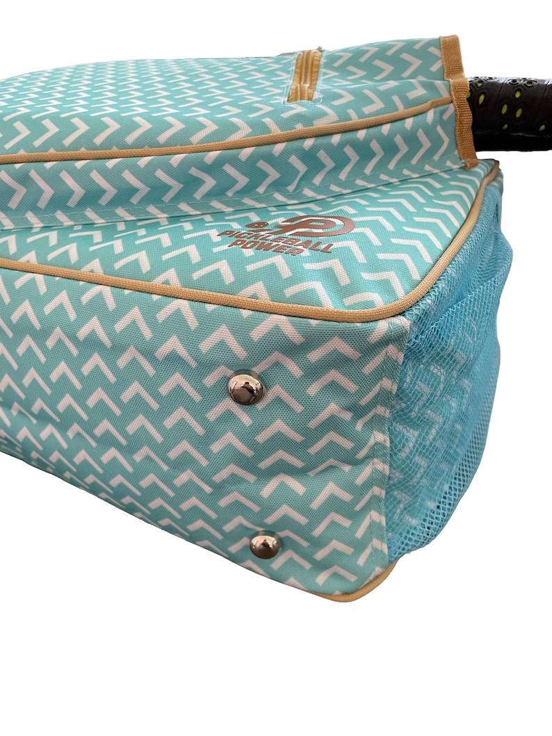 SALE Pickleball Bag Inspired Designer Women's Side-Pocket Dufflebag Made Exclusively For Pickleball image 3