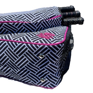 SALE Pickleball Bag Unrivaled Designer Women's Side-Pocket Dufflebag Made Exclusively For Pickleball image 3