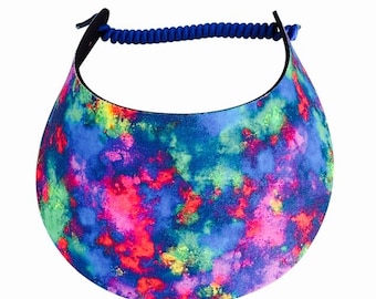 Fabric Foam Coil Sun Visor For Women - "Vivid Colors" - Pickleball Marketplace