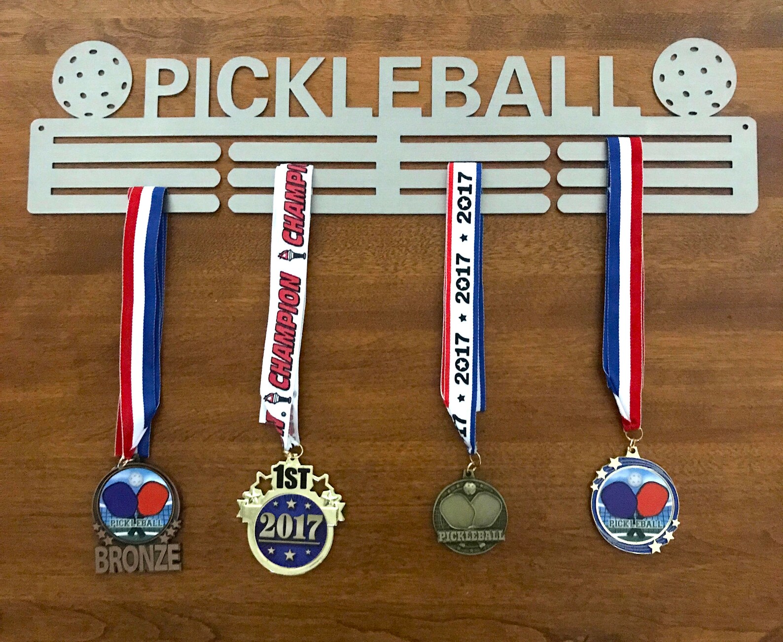 Pickleball Medal Holder to Display Your Pickleball Etsy