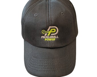 Low Profile - Untructured - Micro Mesh Pickleball Ball Cap | 100% Polyester - Solid Graphite - Pickleball Marketplace