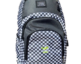 Pickleball Marketplace - Eastport "Sport Tier" Backpack - Will Hold Multiple Pickleball Paddles & Sports Gear | Checkered Pattern
