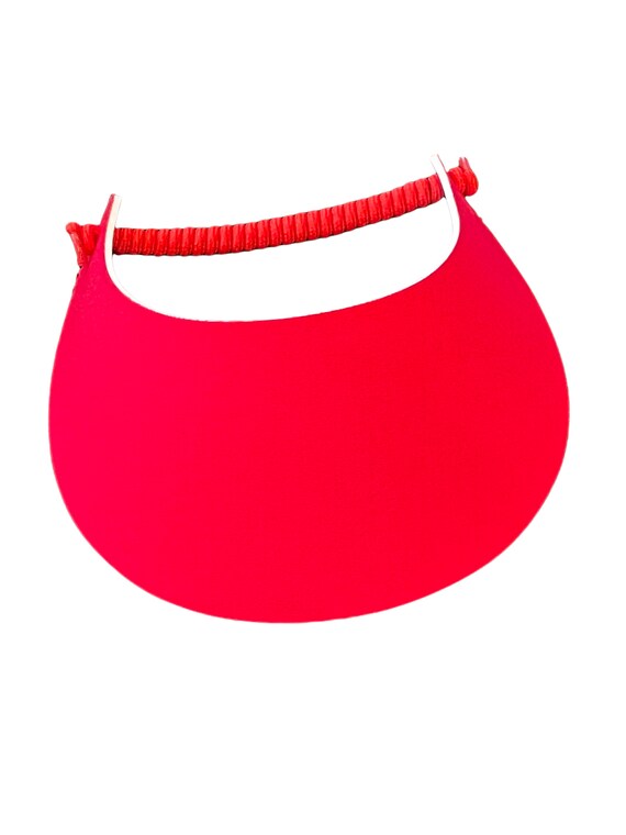 thumbnail image 2 of Pickleball Sun Visor For Women - Sporty Adjustable Foam Visor No Pressure Design In Red Swirls 2 of 10