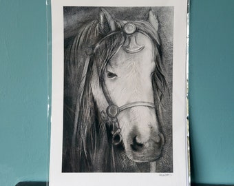 Artist Print "Smoca" Anglo-Saxon Horse