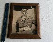antique 1930 39 s james cagney 8x10 picture photo w cardboard frame - warners first national movie prop - air corps pilot uniform military
