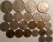 23 guatemala vintage coins 1965 - 1995 coin lot centavos - world foreign collector money numismatic a31