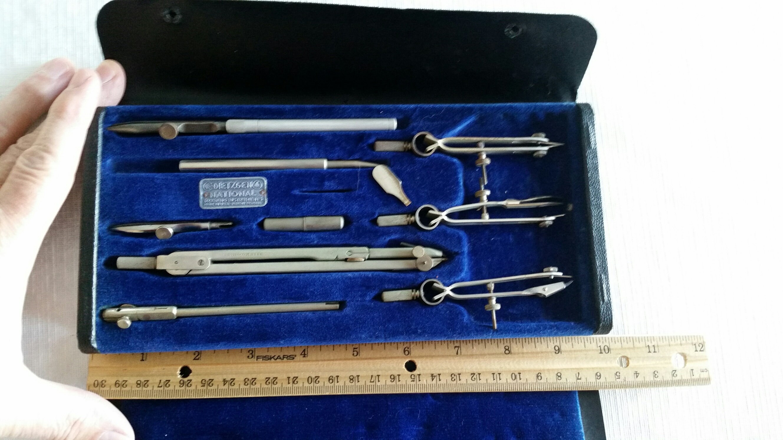 2 antique precision drafting tools kits schoenner of Etsy