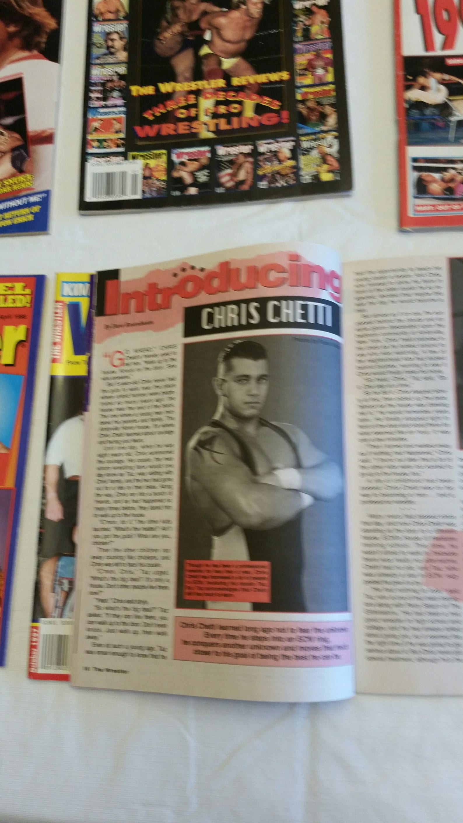 6 vintage pro wrestling magazines the wrestler 1987 1997 Etsy