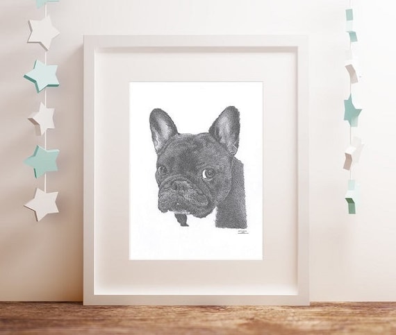STAFFORDSHIRE BULL TERRIER Staffy art drawing print 2x sizes A4//A3// card Avail