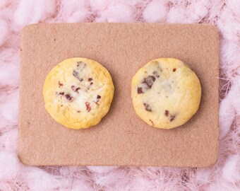 Chocolate Chip Cookies Stud Earrings