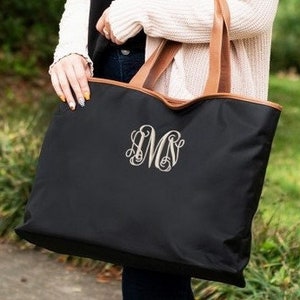 Monogrammed tote bags cheap
