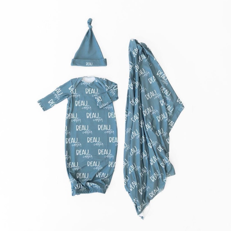 Babysittset med mössa, nyfödd filt, namnfilt, personligt namn, present till flicka, barnrum, babykläder, fotorekvisita, babyshower bild 6