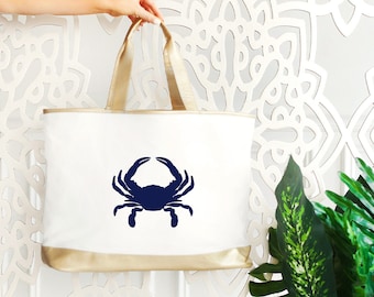 Crab Sketch Marine Organism Radial Handbag Craft Poker Spade Canvas Bag Shopping Tote Crab Sketch Marine Organism Radial Handbag Craft Poker Spade Canvas Bag Shopping Tote