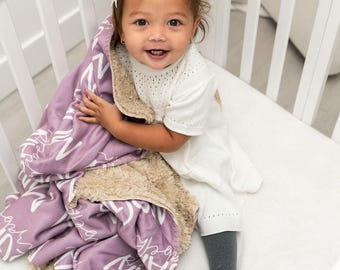 Personalized Custom Sherpa Blanket Baby Girl Blanket Name Blanket Boy Blanket Gift Baby Blanket Kids Blanket Personalized Gift Custom