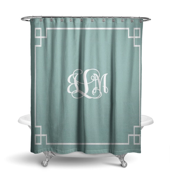 Teal Shower Curtain - Etsy