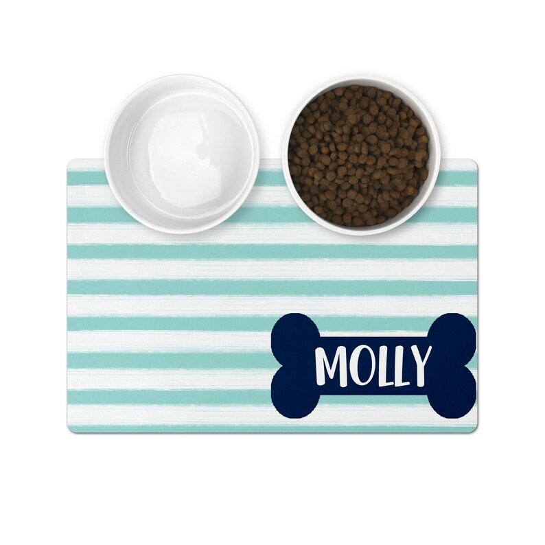 Personalized Pet Bowl Mats Dog Lover Gift Cat Lover Gift Etsy