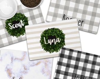 Personalized Dog Food Mat Custom Pet Gift Dog Food Mat For New Puppy Gift Custom Dog Gift Cat Gift Personalized Cat Mat Dog Bowl Mats Custom