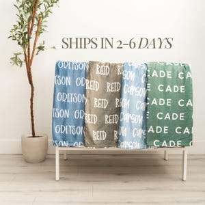 Baby Name Blanket Personalized Blue Baby Blanket Custom Newborn Minky Blue Blanket Gift For Baby Boy Shower Custom Hospital Blanket Baby Boy