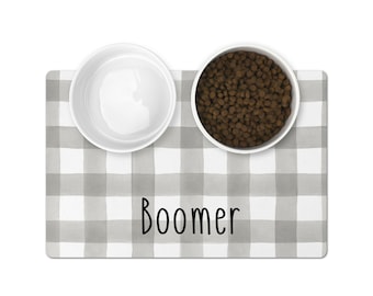 Personalized Dog Food Mat Custom Pet Gift Dog Food Mat For New Puppy Gift Custom Dog Gift Cat Gift Personalized Cat Mat Dog Bowl Mats Custom