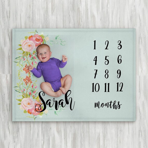 etsy milestone blanket