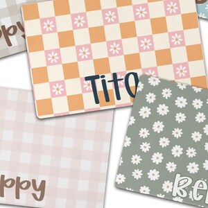 Daisies Personalized Dog Food Mat Boho Custom Dog Lovers Gift is perfect for pet food. This new puppy gift, custom dog gift, cat gift, and personalized cat mat makes an ideal dog bowl accessory.
